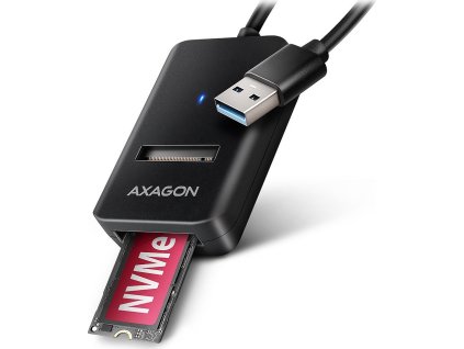 AXAGON USB-A adaptér pro připojení M.2 NVMe SSD / ADM2-AM / USB-A / USB 3.2 Gen2 / USB-A kabel 10cm