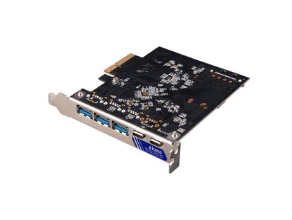 AKASA řadič do PCIe na 3x USB 3.2 Gen2 typ A, 2x USB 3.2 Gen2 typ C / AK-PCCU3-09 / 10gbps /