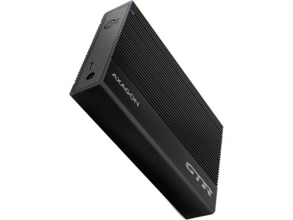 AXAGON hliníkový box s žebrováním pro 3,5" SATA SSD/HDD / EE35-GTR / USB-C 3.2 Gen1 / kabel 80cm