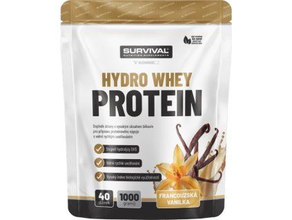 Survival Hydro Whey Protein (Varianta mléčná čokoláda, 1000 g)