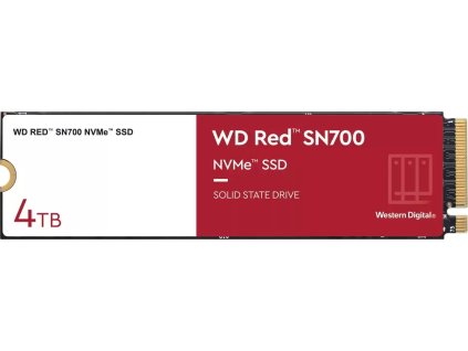 WD SSD RED SN700 4TB / WDS400T1R0C / NVMe M.2 PCIe Gen3 / Interní / M.2 2280