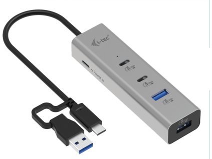 i-tec univerzální nabíjecí Metal HUB 2x USB-C + 2x USB-A Port, PD 85W