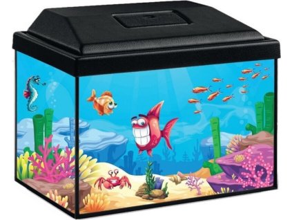 Akvarijní sada Splash 30cm/12 l s LED osvětlením 3W - černý kryt