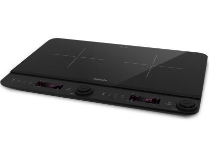 Salente InductPro2, indukční vařič, dvouoplotýnkový, černý