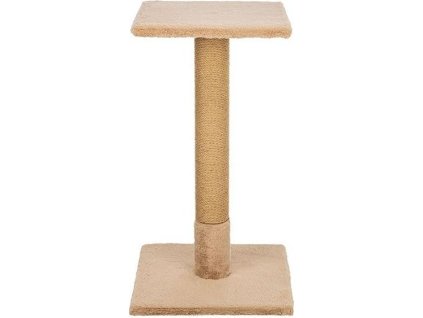 Škrabací sloupek BEANA, 69 cm, králičí plyš, šedobéžová - LIMITOVANÁ NABÍDKA