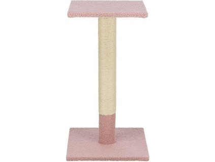 Škrabací sloupek BEANA, 69 cm, teddy plyš, starorůžová - LIMITOVANÁ NABÍDKA