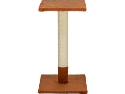 Škrabací sloupek BEANA, 69 cm, králičí plyš, rezavá - LIMITOVANÁ NABÍDKA