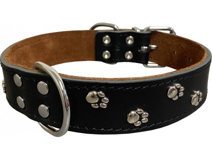 VÝPRODEJ HUHUBAMBOO obojek BONNY kožený 50cm, černý