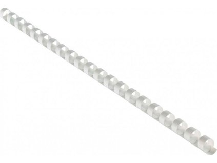 EUROSUPPLIES plastové hřbety/ formát A4/ 38mm/ bílé/ 50 pack
