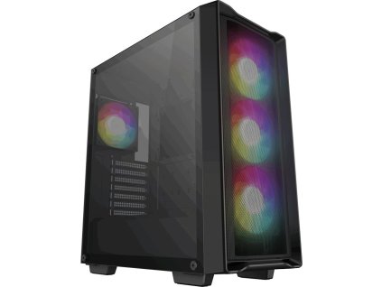 DEEPCOOL skříň CC560 MESH V2 / ATX / 4x120 mm fan ARGB / USB 3.0 / USB 2.0 / mesh panel / černá