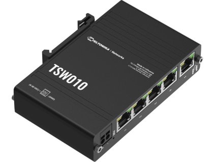 Teltonika TSW010 průmyslový nemanažovaný switch, 5x 10/100, bez zdroje