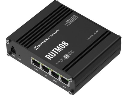 Teltonika RUTM08 průmyslový router, 3x Gbit LAN, 1x Gbit WAN