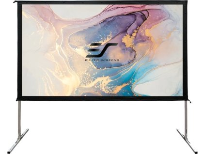 ELITE SCREENS plátno mobilní outdoor stativ 110" (279,4cm)/ 16:9/ 137,2×243,8cm/ hliníkový rám/ gain 1.1/ CineWhite