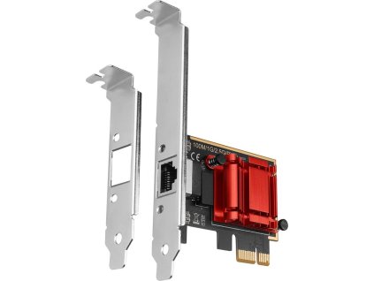 AXAGON PCEE-G25, PCIe síťová karta - 1x 2.5 Gigabit Ethernet port (RJ-45), Realtek, PXE, vč. LP