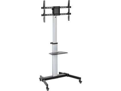 ALU pojízdný stojan Brateck FS44-46TW pro TV 37"-86" 50kg police