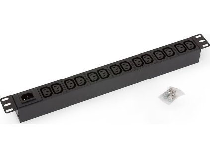 Triton 19',14xIEC0 C13,IEC C14 vstup, bez kabelu, RAL9005