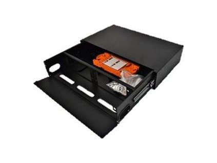 19“ Opt. vana modulární 2U bez čel