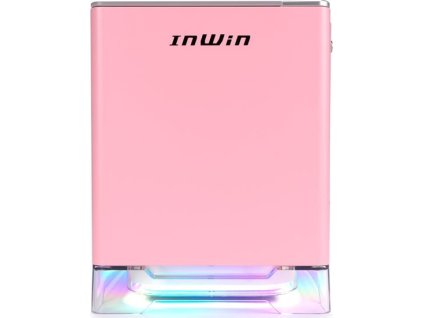 In Win A1 Plus/Mini ITX/Transpar./Růžová/650W/80PLUS Gold