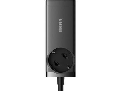 Baseus Rychlonabíječka do sítě GaN3 Pro, 2x USB-C, 2x USB + AC 100W s kabelem USB-C/USB-C černá