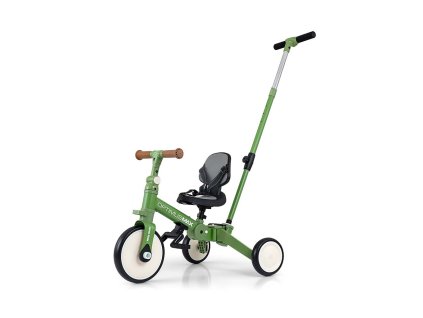 Dětská tříkolka 5v1 Milly Mally Optimus Max s vodící tyčí green