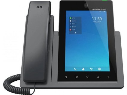 Grandstream GXV3470 VoIP telefon, 16x SIP, barevný dotykový 7" displej, PoE, DualBand WiFi, BT. USB