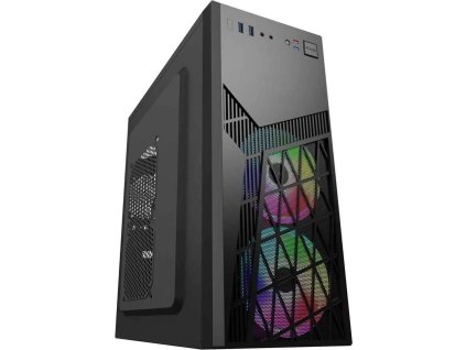 EUROCASE MidT ML N6-560B ARGB / bez zdroje / 2x USB 3.0 / černá