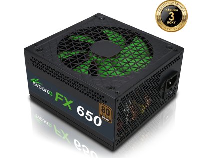 EVOLVEO FX 650,zdroj650W ATX,14cm,80+,Bronze,3YRW