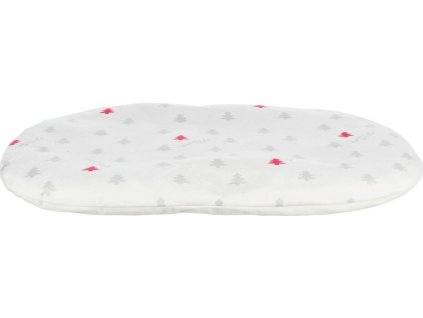 Xmas cushion NIVIA, vánoční polštář oválný, 98 x 62 cm, krémový