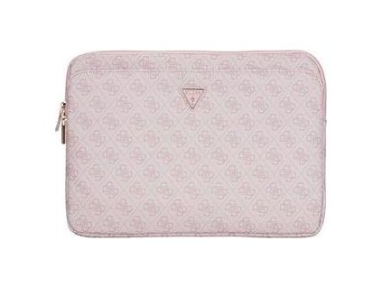 Guess PU 4G Triangle Logo Obal pro Notebook 14" Pink