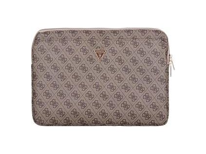 Guess PU 4G Triangle Logo Obal pro Notebook 14" Brown