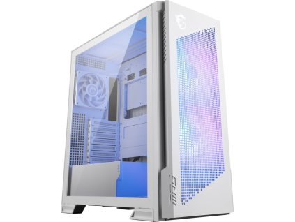 MSI skříň MPG VELOX 300R AIRFLOW PZ WHITE/ bez zdroje/ temperované sklo/ 2x 160mm fan/ x 120mm fan/2x USB/1x USB-C/bílá