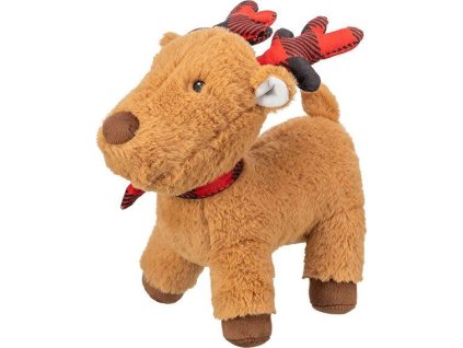 Xmas Reideer - vánoční sob, plyšová hračka pro psy, 29 cm
