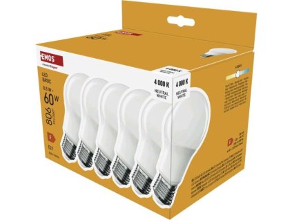 LED žárovka Basic A60 / E27 / 8,8 W (60 W) / 806 lm / neutrální bílá
