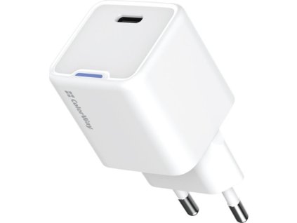 COLORWAY 1x USB-C/ síťová nabíječka/ GaN/ PD/ PPS/ 35W/ Bílá