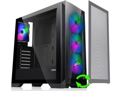 EVOLVEO Ptero Q2+, 2x čelní panel-sklo/mřížka, 4x