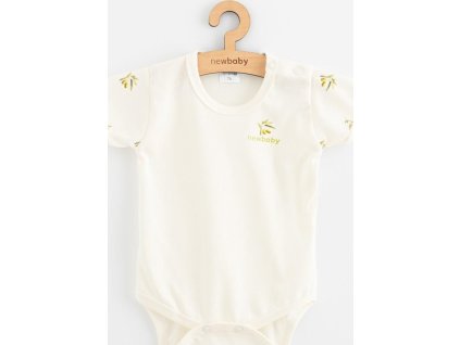 Kojenecké body s krátkým rukávem z organické bavlny New Baby Olivy 86 (12-18m)