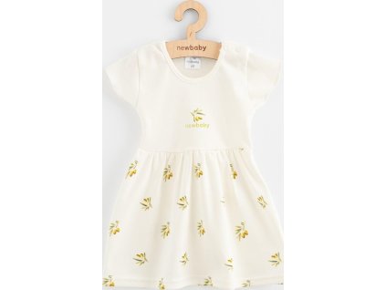 Kojenecké šaty z organické bavlny s krátkým rukávem New Baby Olivy 86 (12-18m)