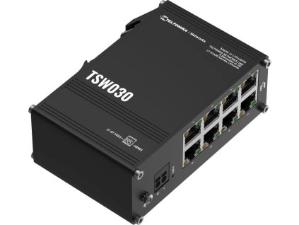 Teltonika TSW030 průmyslový nemanažovaný switch, 8x 10/100, bez zdroje