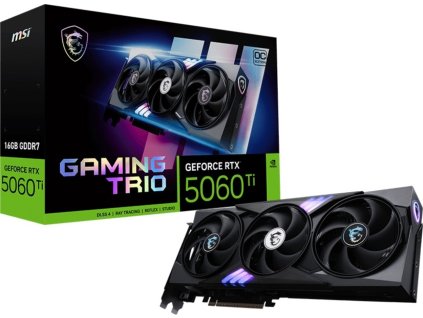 MSI GeForce RTX 5060 Ti TRIO/Gaming/OC/16GB/GDDR7