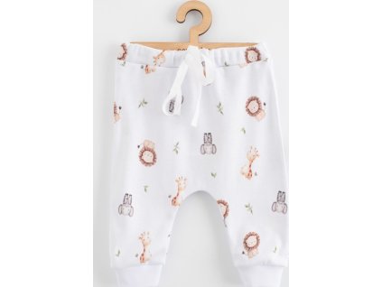 Dětské bavlněné kalhoty Jogger New Baby For Babies safari 56 (0-3m)