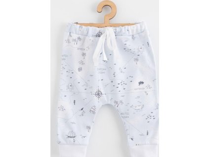 Dětské bavlněné kalhoty Jogger New Baby For Babies ocean 68 (4-6m)