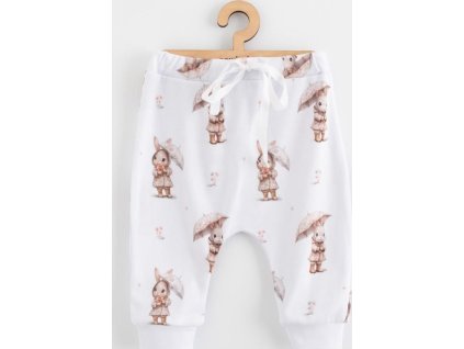 Dětské bavlněné kalhoty Jogger New Baby For Babies bunny 74 (6-9m)