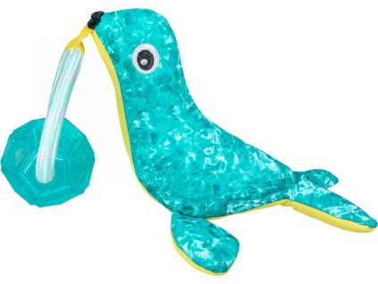 Hr.HUHU TPR plovací hračka, plnící vodou lachtan
