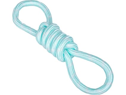 Hr.HUHU přetahovadlo osmička provaz tyrkysové