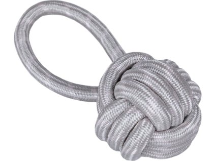 Hr.HUHU provazový míček s madlem šedý