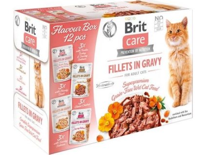 Brit Care Cat Flavour box Fillet in Gravy 12 x 85g