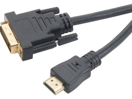 AKASA kabel DVI-D(M) na HDMI(M) / AK-CBHD06-20BK / černý / 2m