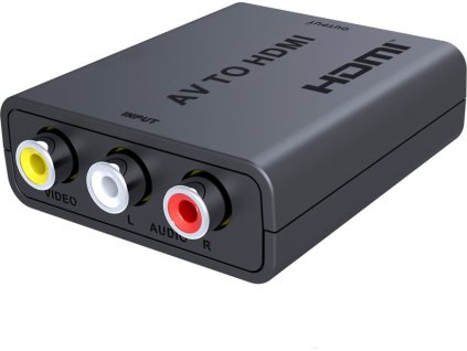 PremiumCord převodník AV kompozitního signálu a stereo zvuku na HDMI 1080P