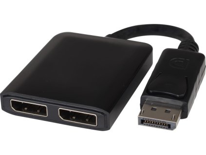 PremiumCord  adaptér DisplayPort  -  2x DisplayPort, rozšíření + zrcadlení obrazu, 4K*2K@30Hz