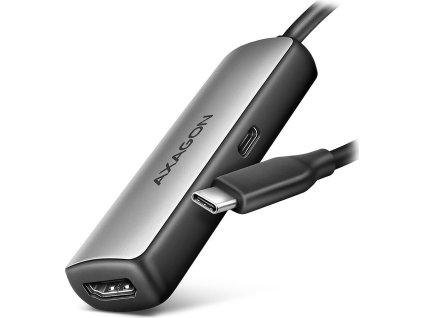 AXAGON adaptér USB-C na HDMI / RVC-HI8KPD / 8K/60Hz, 4K/144Hz / HDCP 2.3 / PD 100W / 0,16m / černý